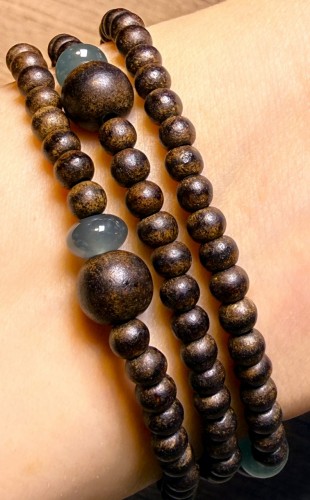 古玉形冰藍翠三圈