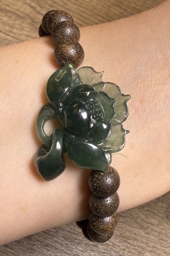 立體花吊飾翡翠